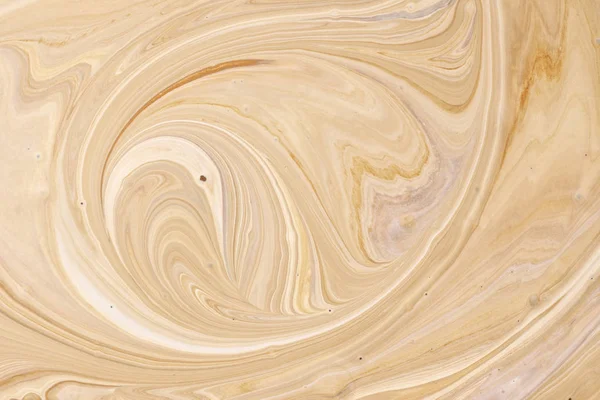 Närbild Abstrakt Karamell Formar Latte Art Kaffe Flytande Konsistens Bakgrund — Stockfoto