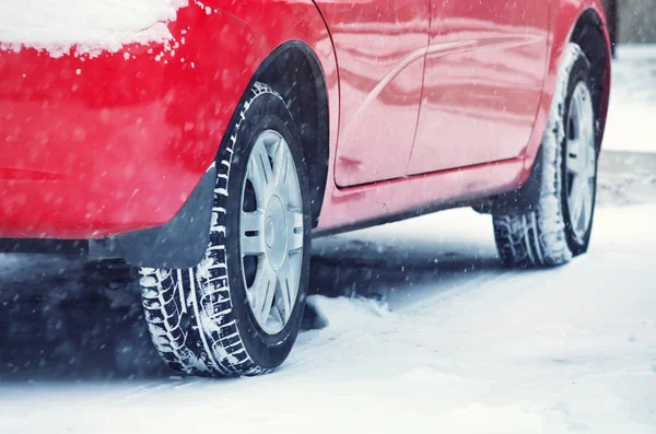 Winter Tyres Protective Snow Weather Element Design — Stock Photo, Image
