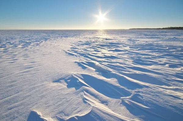 Winterlandschap Samenstelling Van Natuur — Stockfoto