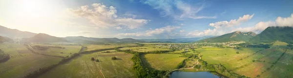 Panorama of scenic aerial view. — Stock Photo, Image