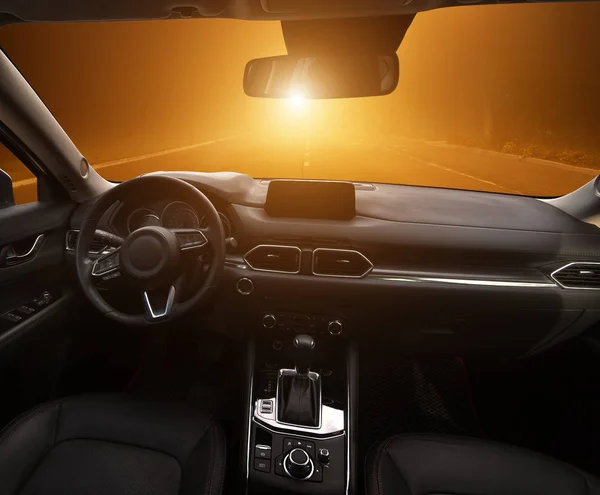 Dashboard inside car. — Stock Photo, Image