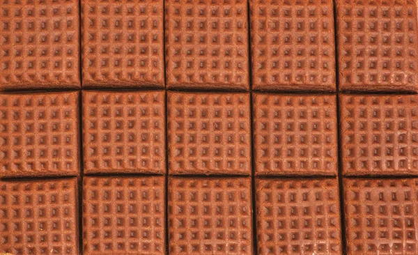 Prato Chocolate Com Chocolate Doce Doce Fundo Textura — Fotografia de Stock