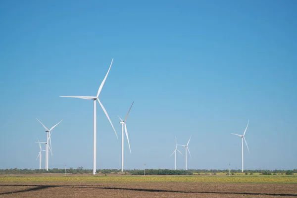 Moinhos Vento Produção Energia Elétrica Prado — Fotografia de Stock