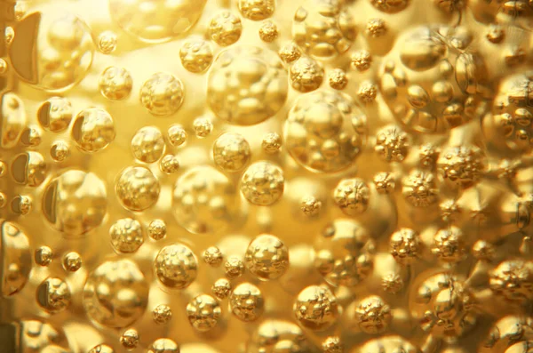 Guld Bakgrund Bubbla Textur Inslag Konstruktionen — Stockfoto