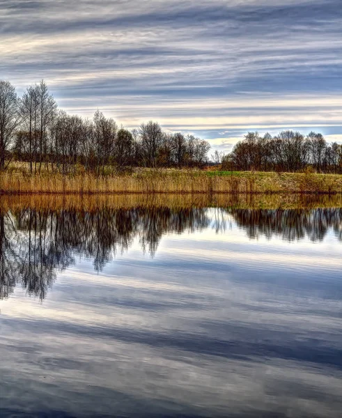 Lac Karvys Dans Municipalité Vilnius Près Maichiogala Lac Frontière Village — Photo