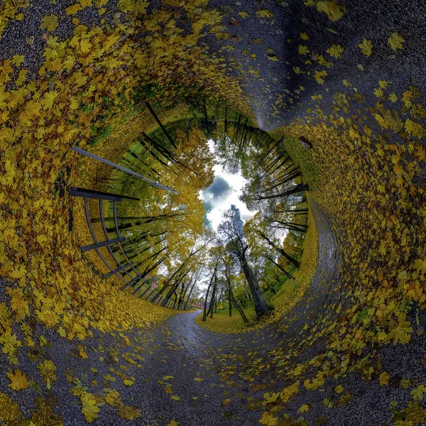 Sonbahar parkı gezegeni — Stok fotoğraf