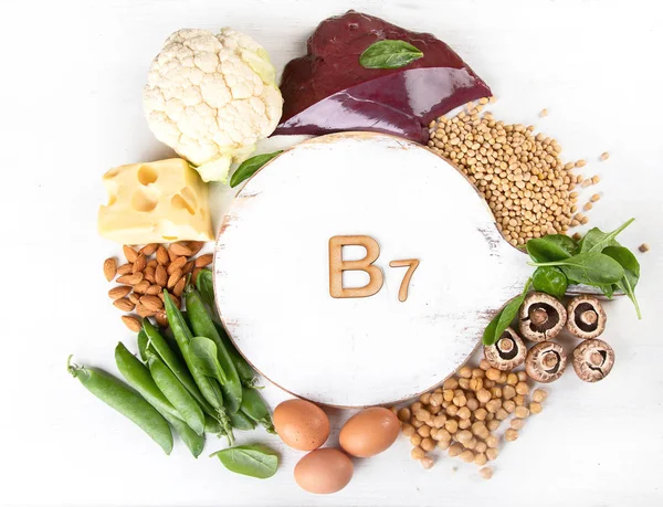 Potraviny Bohaté Vitamín Zdravé Stravování Koncepce — Stock fotografie