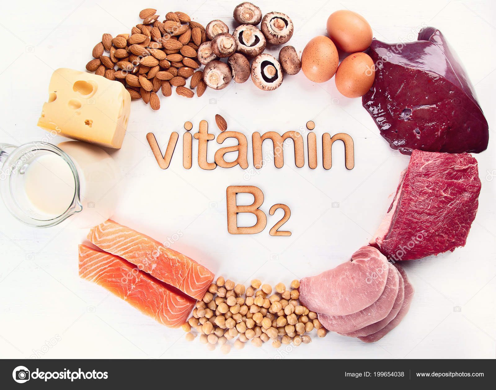Food Rich Vitamin Riboflavin Healthy Food Top View Stock Photo by ©bit245  199654038