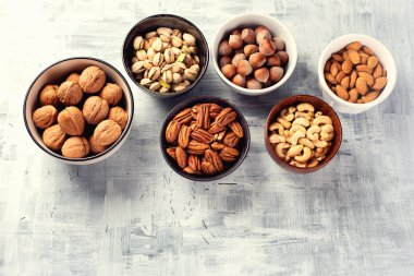 Masada kase fındık çeşitleri. Sağlıklı gıda.