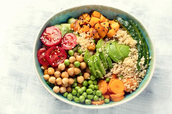 Vegan Buda kase. Sağlıklı ve dengeli gıda kavramı