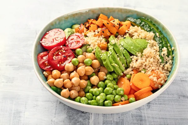 Vegan Buda kase. Sağlıklı ve dengeli gıda kavramı