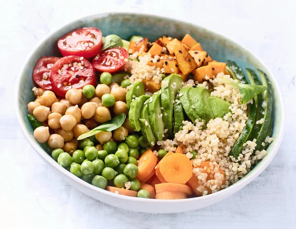 Vegan Buda kase. Sağlıklı ve dengeli gıda kavramı