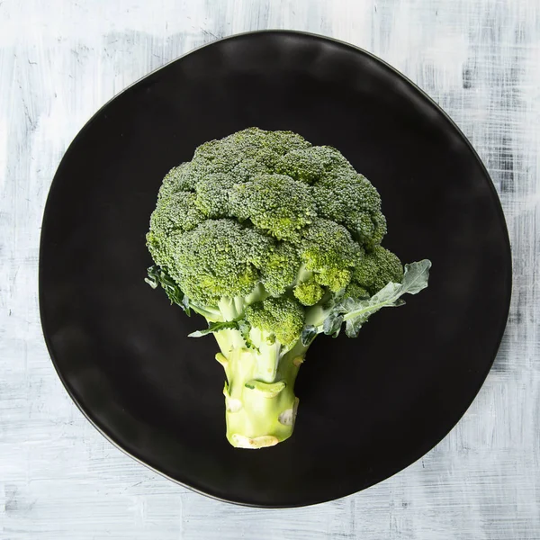 Taze Brokoli Sağlıklı Gıda Kavramı Üstten Görünüm — Stok fotoğraf