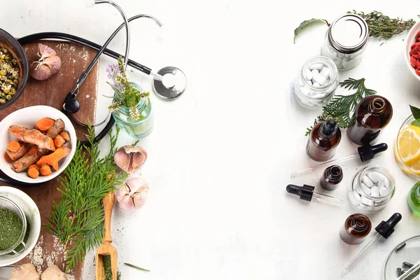Homeopathy. Alternative medicine concept. — Stock Image Homeopathy Alternative Medicine Concept Stock Image