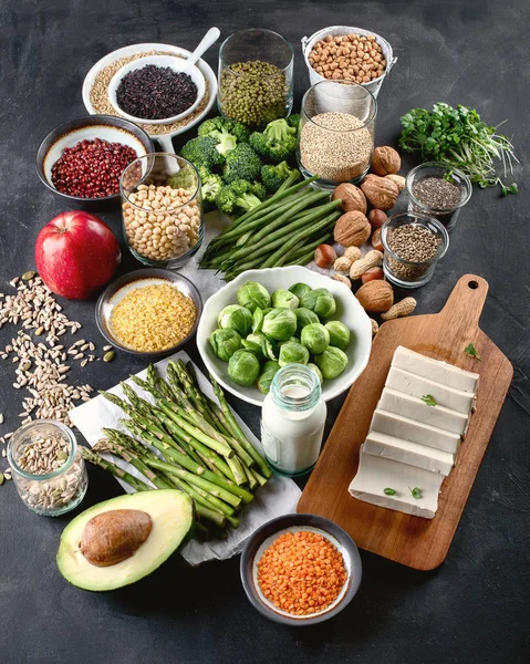 Vegan Eiwitbron Gezonde Voeding Vegetarisch Voedsel — Stockfoto