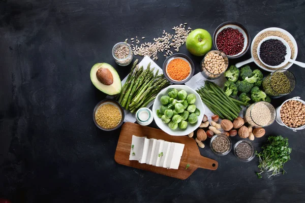 Fuente Proteína Vegana Dieta Saludable Comida Vegetariana — Foto de Stock