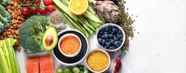 Selection of healthy food — Stock Photo, Image