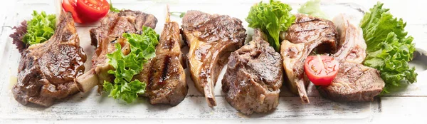 Grilled lamb ribs — Stock Photo, Image