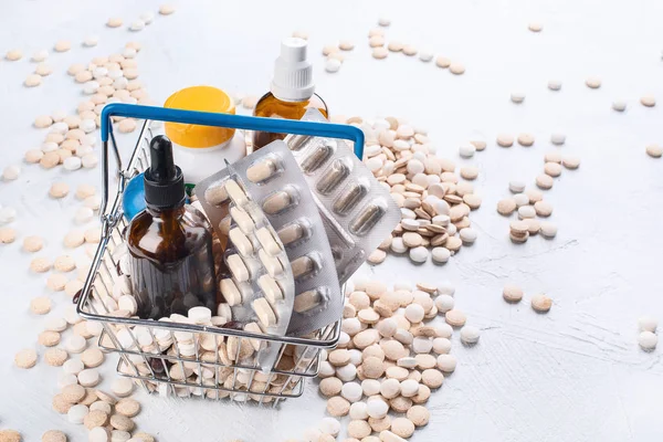 Pharmaceutical Medicine Pills Bottles Medicine Concept — Stock Photo, Image