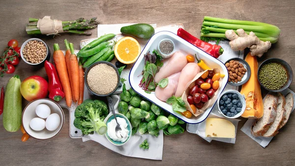 Fondo de dieta equilibrada —  Fotos de Stock