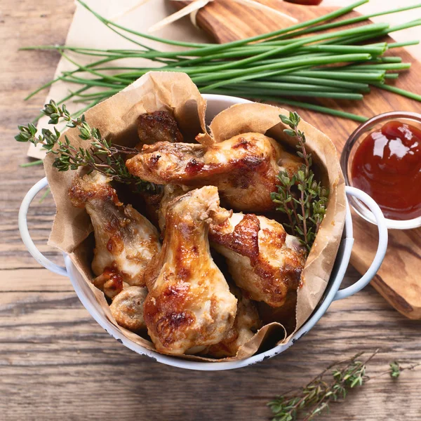 Fried Chicken Wings — Stock Photo, Image