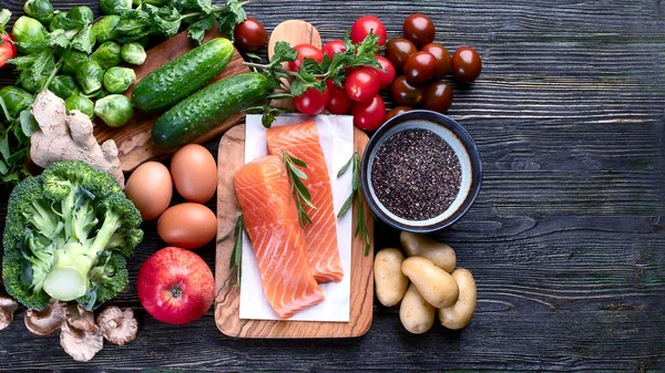 Selección de alimentos saludables — Foto de Stock