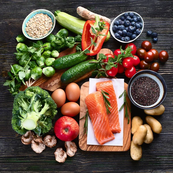 Výběr zdravých potravin — Stock fotografie