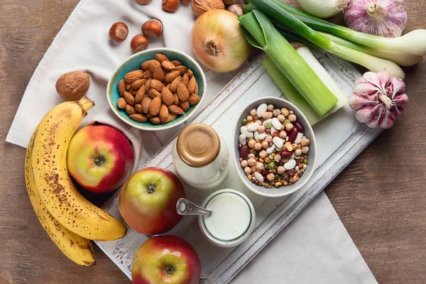 Alimentos ricos em probióticos — Fotografia de Stock