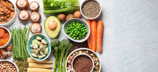 Fuentes alimentarias de proteínas vegetales — Foto de Stock