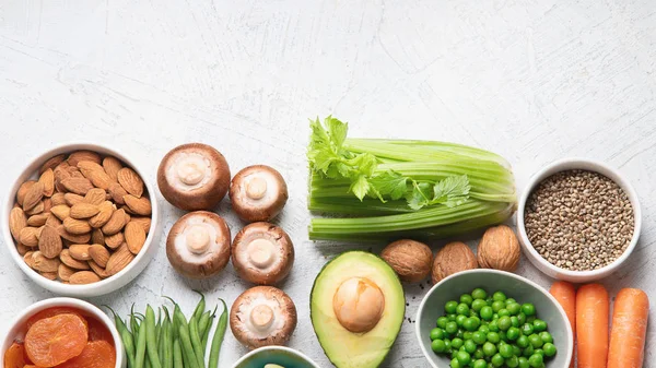 Fonti alimentari di proteine vegetali — Foto Stock