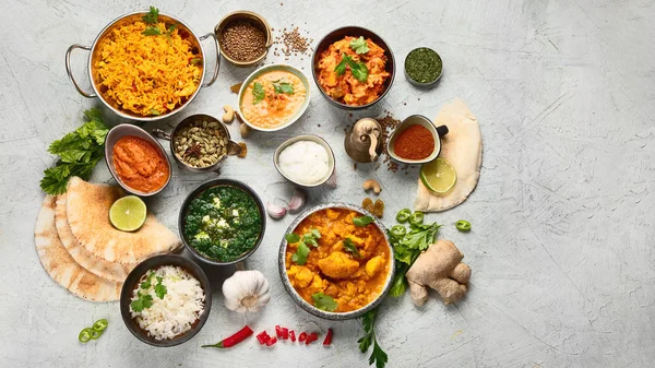 伝統的なインド料理 — ストック写真