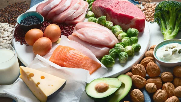 Best High Protein Foods — Stock Photo, Image