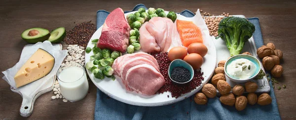Najlepsze High Protein Foods — Zdjęcie stockowe