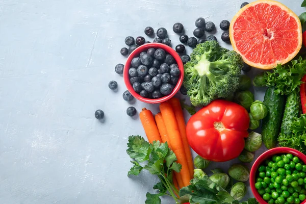 Färska Grönsaker Veganskt Och Vegetariskt Koncept Livsmedel Med Hög Halt — Stockfoto