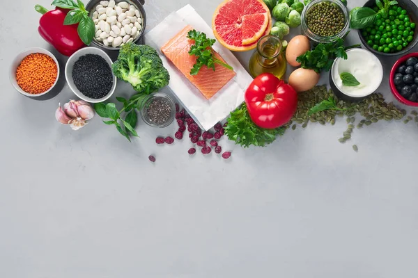 Comida Saudável Vírus Coronavírus Proteção Alimentar Imunidade Impulsionar Conceito Alimentos — Fotografia de Stock