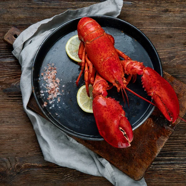 Freshly Boiled Lobster Top View — Stock Photo, Image