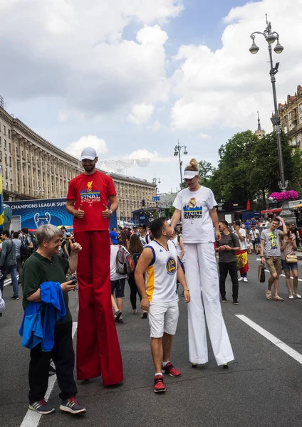 Les Fans Liverpool Sont Photographiés Pour Mémoire Mai Kiev Ukraine — Photo