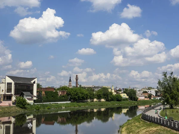 Kharkov Skyline Form Bridge Rover Kharkov Ukrain — Stock Photo, Image