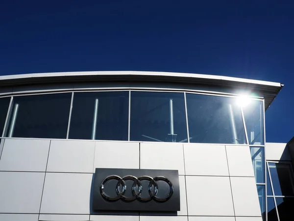 Khmelnytskyi Ukraine Juli 2018 Audi Logo Audi Ist Ein Deutscher — Stockfoto