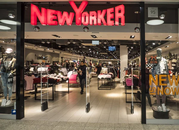 Polen Krakow Mars 2018 New Yorker Butik Galeria Krakowska — Stockfoto