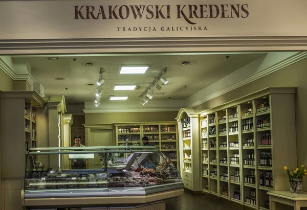 Poland Krakow March 2018 Krakowski Kredens Store Galeria Krakowska — Stock Photo, Image