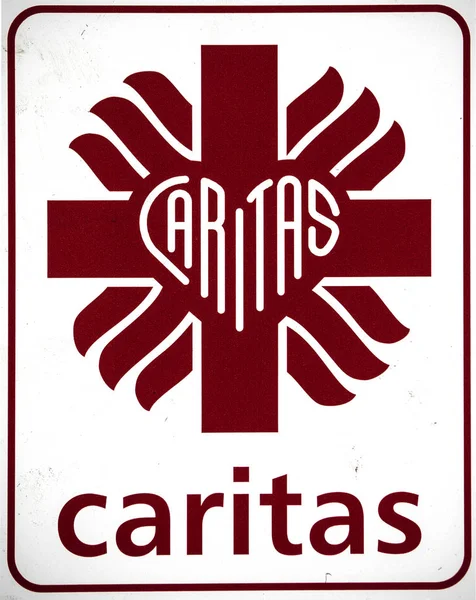 Poland Krakow March 2018 Caritas Logo Caritas Internationalis Confederation 165 — Stock Photo, Image