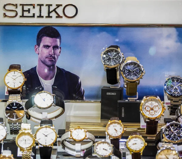 Polonya Krakow Mart 2018 Seiko Seyretmek Dükkanı — Stok fotoğraf