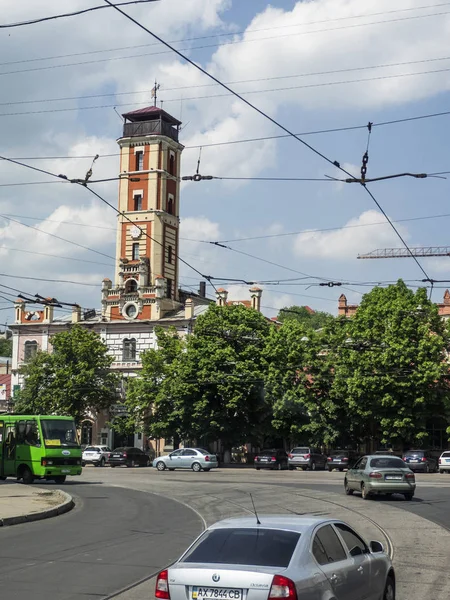 Kharkov Ucrânia Maio 2018 Trânsito Nas Ruas Cidade — Fotografia de Stock