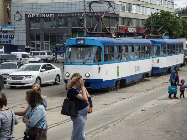 Kharkov Ukraine Mai 2018 Tram Ère Soviétique — Photo