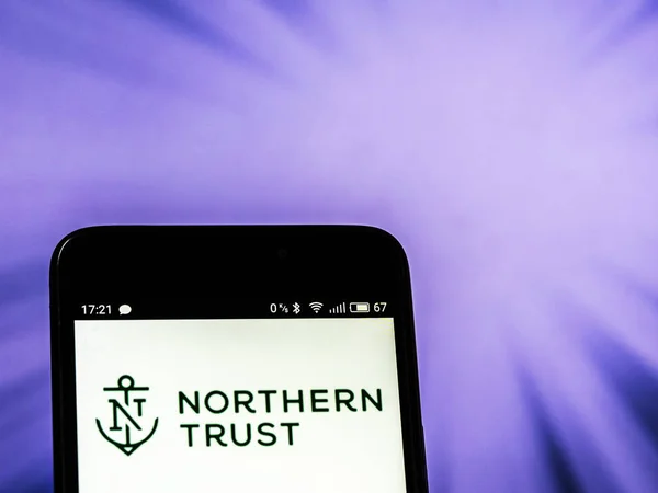 Kiev Oekraïne Sept 2018 Northern Trust Bank Logo Gezien Weergegeven — Stockfoto