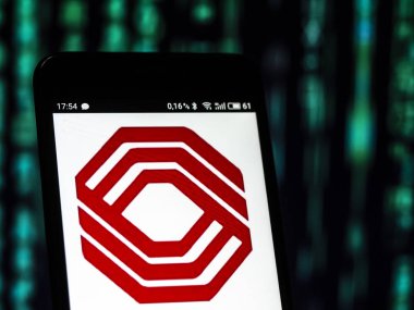 Kiev, Ukrayna - Sept 10,2 2018: gördün Bok Financial Corporation logosu görüntülenen bir akıllı telefon