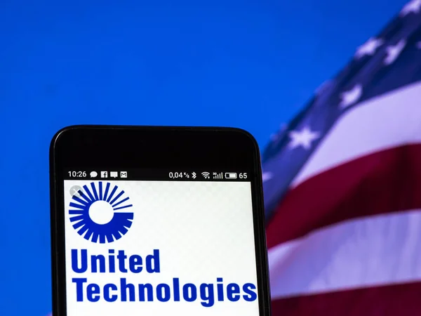 United Technologies Corporation Utc Logo Zien Weergegeven Smart Phone — Stockfoto