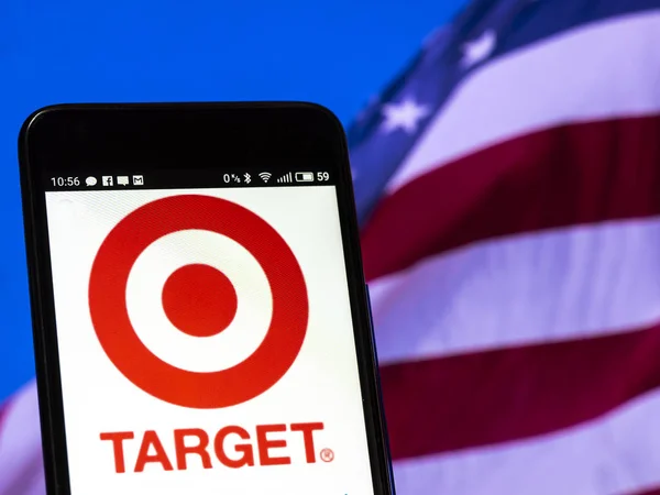 Kiev Oekraïne Sept 2018 Target Corporation Logo Zien Weergegeven Smart — Stockfoto