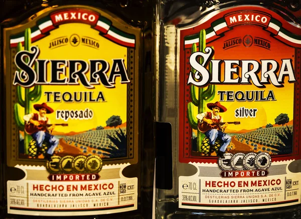 Kiev Ukrajna 2018 Szeptember Sierra Tequila Boltban Destilera Sierra Található — Stock Fotó